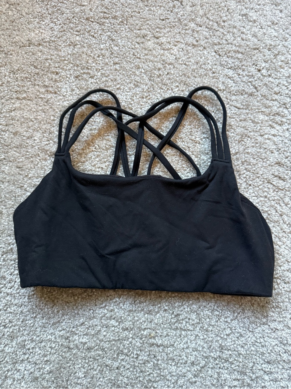 Athlete Black Strappy Sports Bra